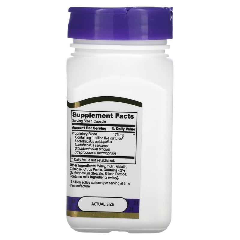 21st Century, Acidophilus Probiotic Blend, 100 Capsules 740985213391