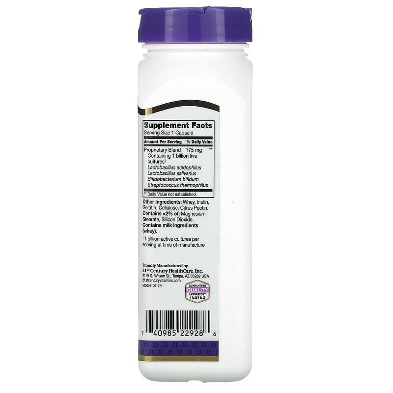 21st Century, Acidophilus Probiotic Blend, 150 Capsules 740985229286
