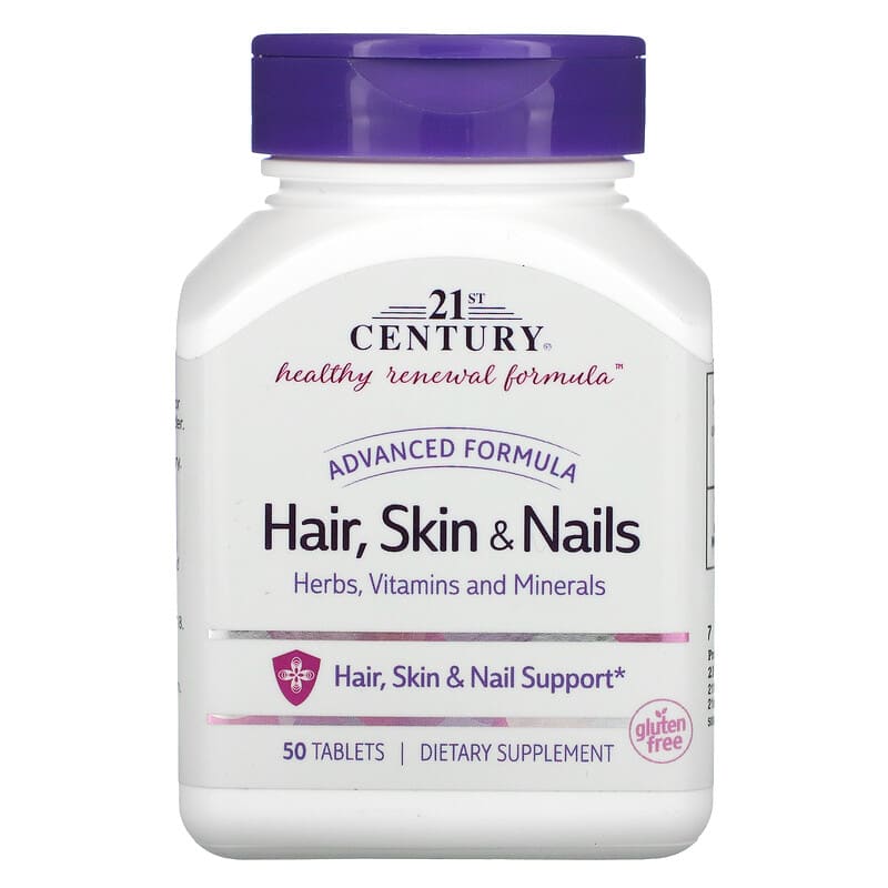 21st Century Advanced Formula Hair Skin & Nails 50 Tablets 740985214343