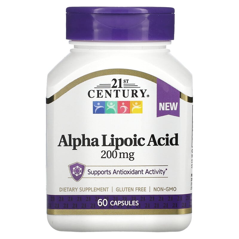 21st Century Alpha Lipoic Acid 200 mg 60 Capsules 740985280720