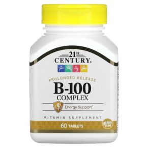 21st Century B-100 Complex Prolonged Release 60 Tablets 740985222829