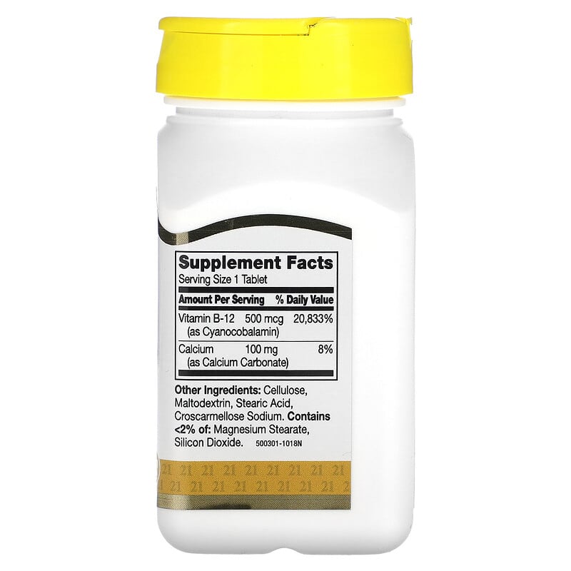 21st Century, B-12, 500 mcg, 110 Tablets 740985223093