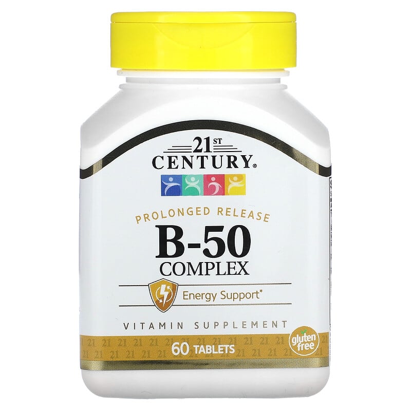 21st Century B-50 Complex Prolonged Release 60 Tablets 740985222515