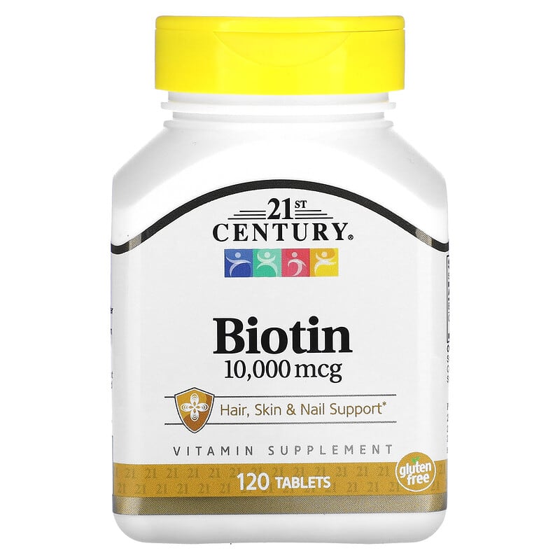 21st Century Biotin 10,000 mcg 120 Tablets 740985277577
