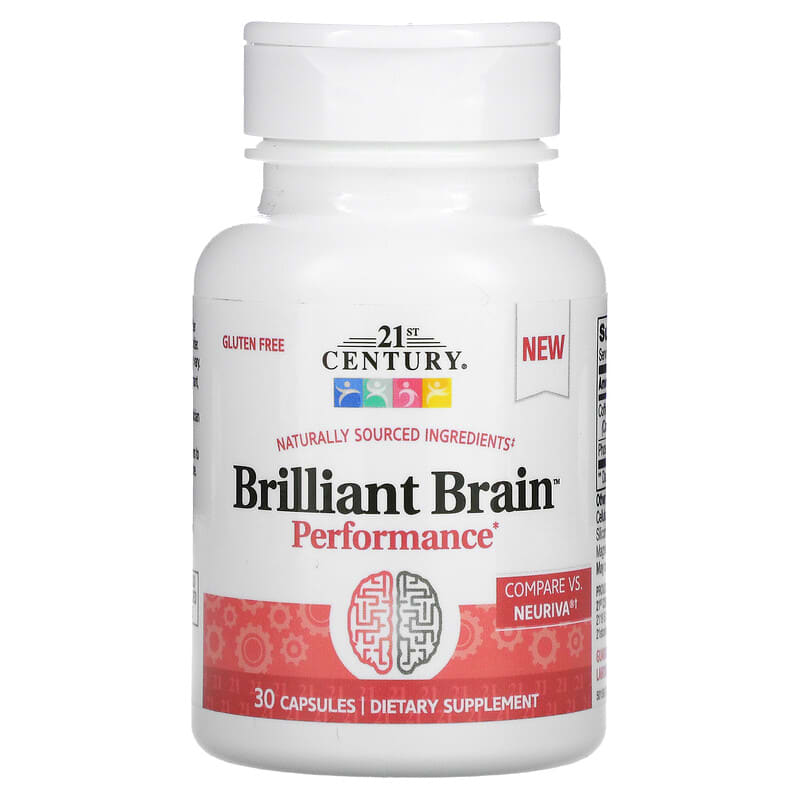21st Century, Brilliant Brain Performance, 30 Capsules 740985280539