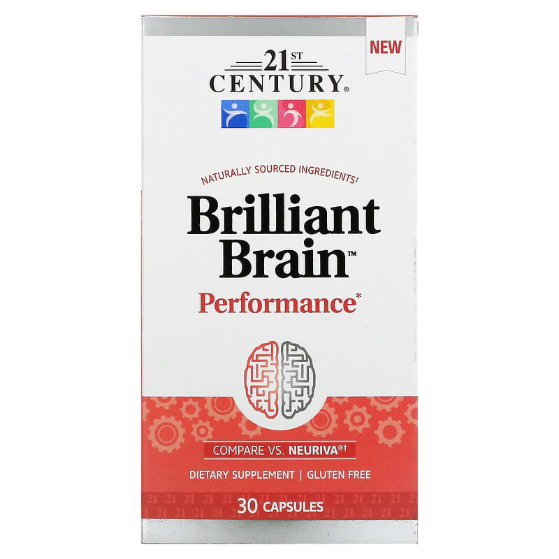 21st Century Brilliant Brain Performance 30 Capsules 740985280539
