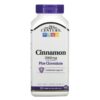 21st Century Cinnamon Plus Chromium 500 mg 120 Vegetarian Capsules 740985273838