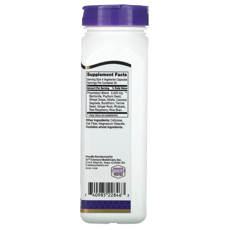 21st Century, Colon Cleanse, 120 Vegetarian Capsules 740985228463