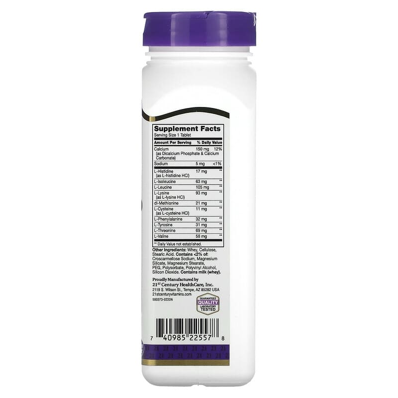 21st Century, Daily Amino Acid, 120 Tablets 740985225578