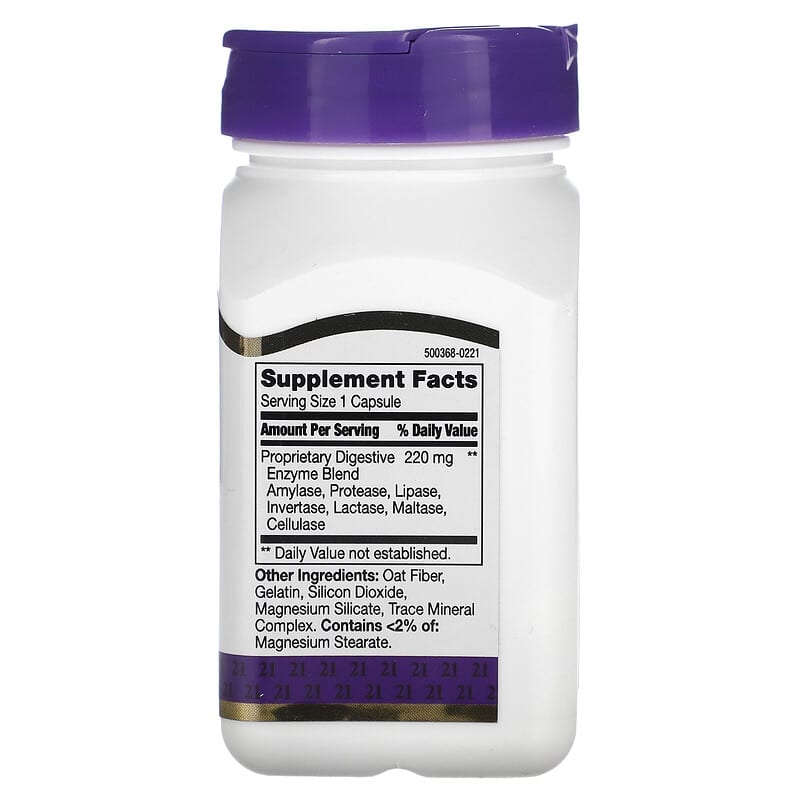 21st Century, Digestive Enzymes, 60 Capsules 740985225561