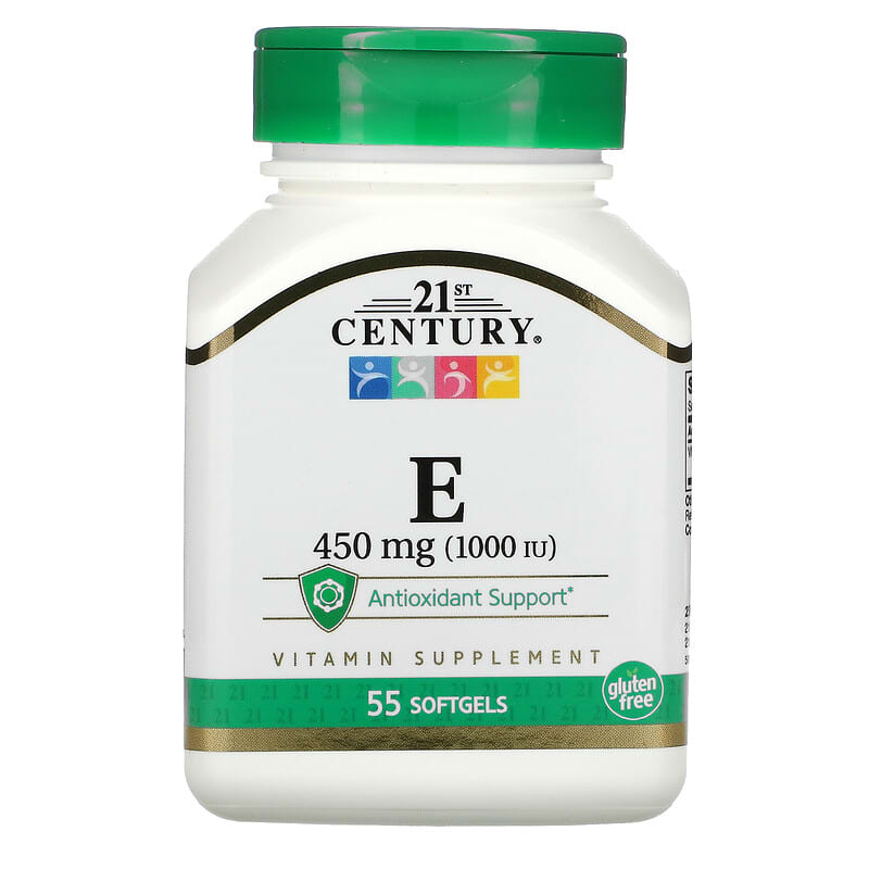21st Century E 450 mg (1,000 IU) 55 Softgels 740985223246
