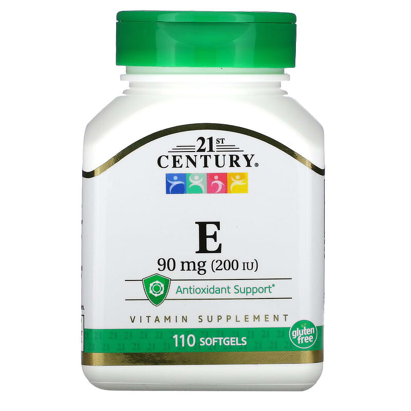 21st Century E 90 mg (200 IU) 110 Softgels 740985213025