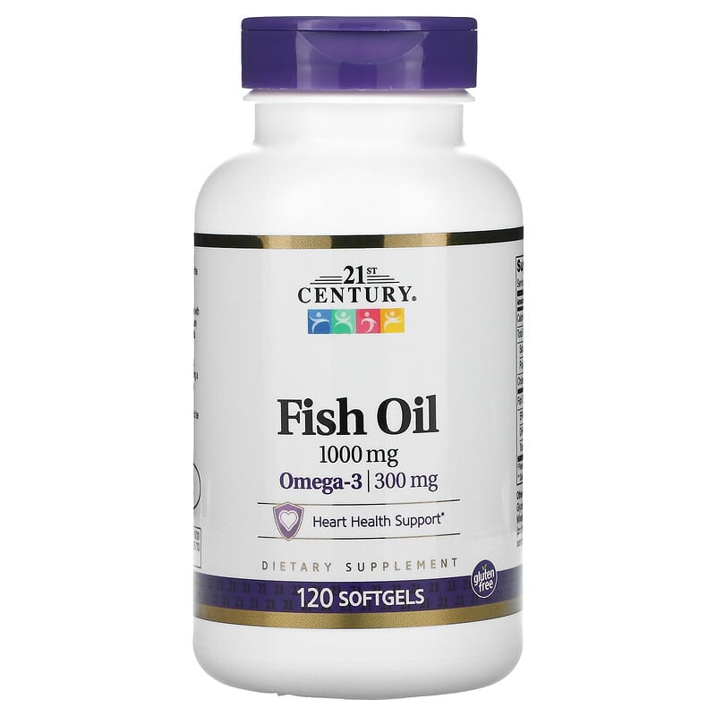 21st Century Fish Oil 1,000 mg 120 Softgels 740985228722