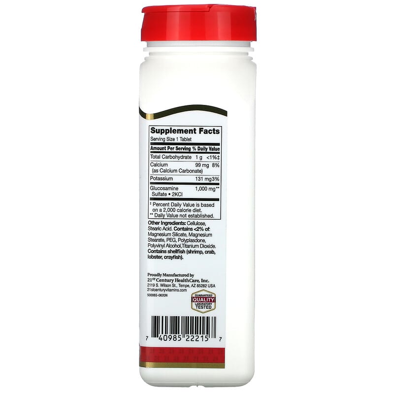 21st Century, Glucosamine Relief, 1,000 mg, 120 Tablets 740985222157