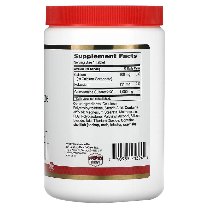 21st Century, Glucosamine Relief, 1,000 mg, 400 Tablets 740985213940