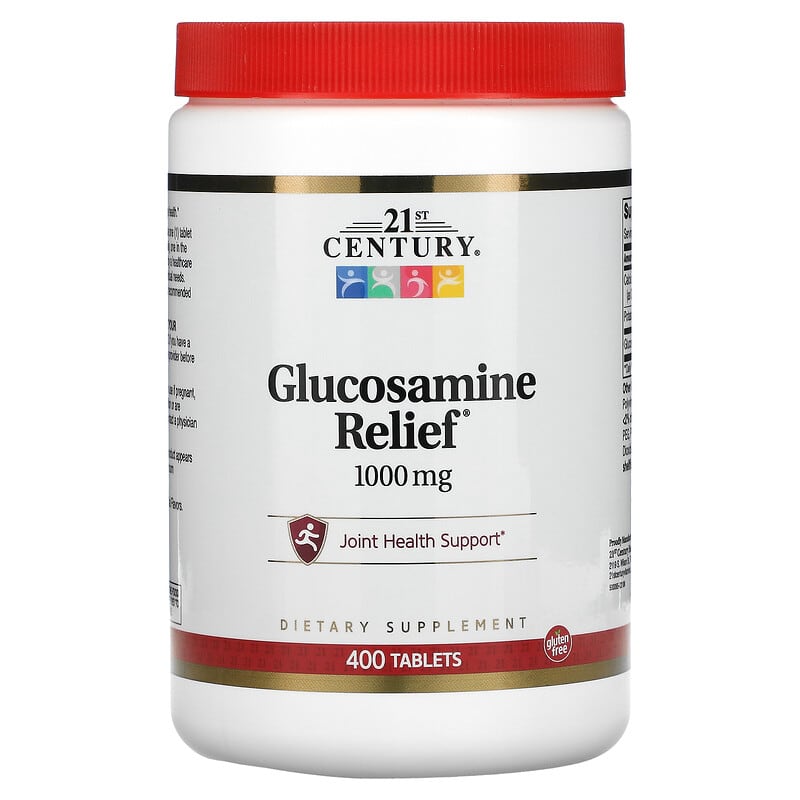 21st Century Glucosamine Relief 1,000 mg 400 Tablets 740985213940