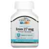 21st Century High-Potency Iron 27 mg 110 Easy to Swallow Tablets 740985226902