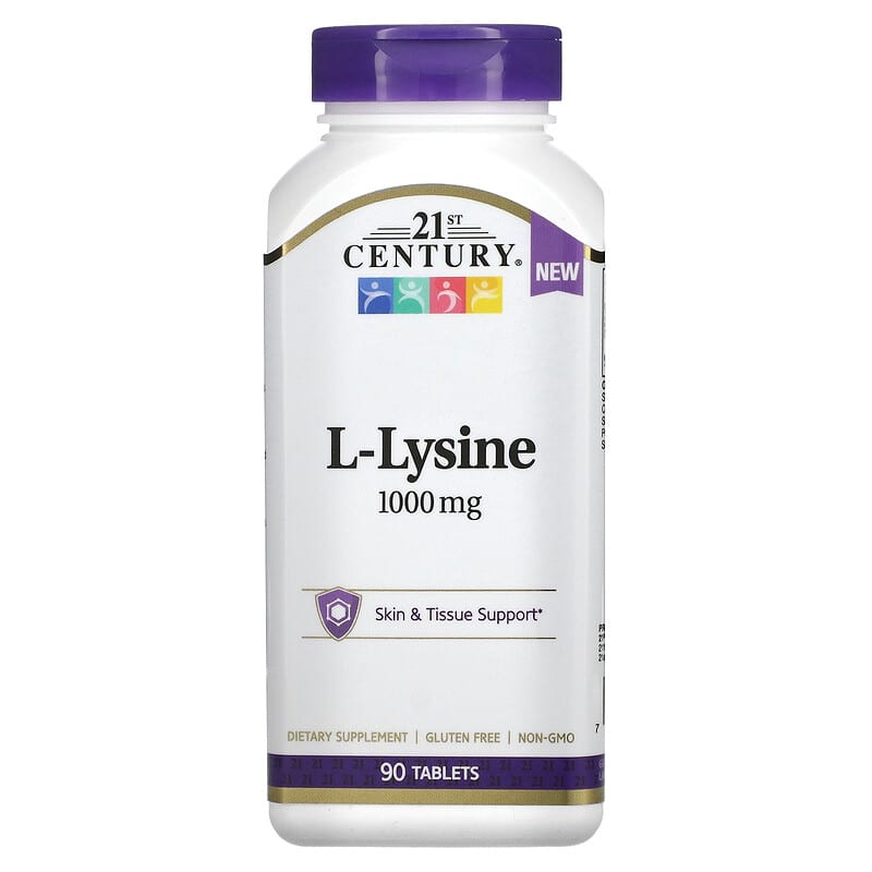 21st Century L-Lysine 1,000 mg 90 Tablets 740985280638