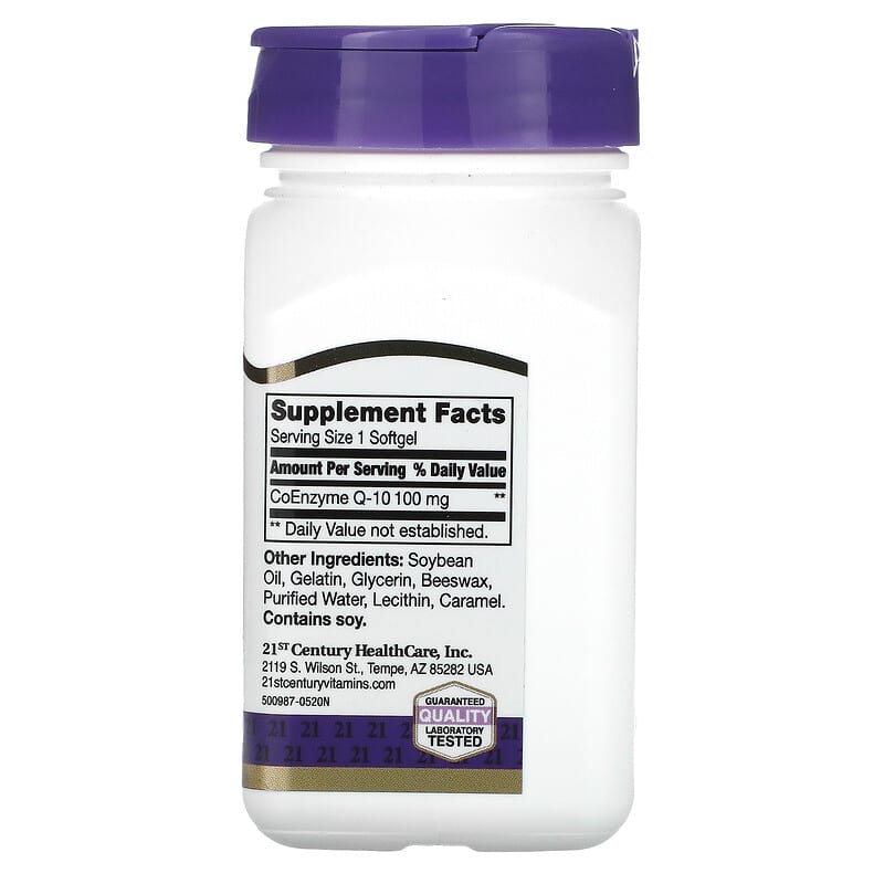21st Century, Liquid Filled CoQ-10, 100 mg, 90 Rapid Release Softgels 740985274132