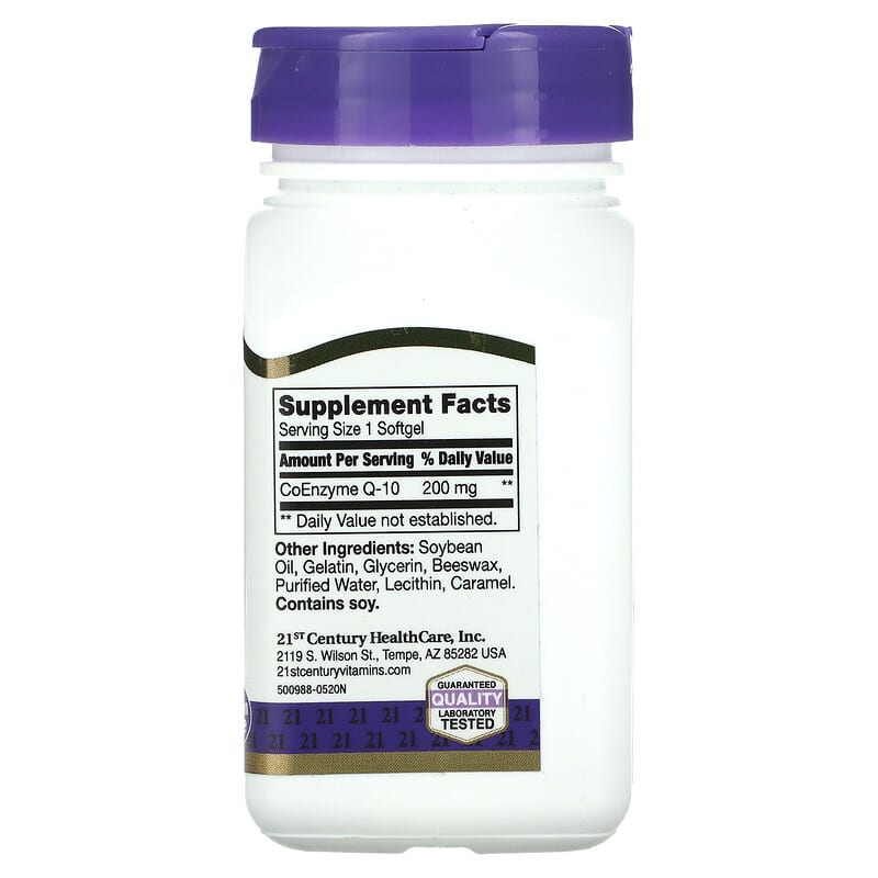 21st Century, Liquid Filled CoQ-10, 200 mg, 90 Rapid Release Softgels 740985274149