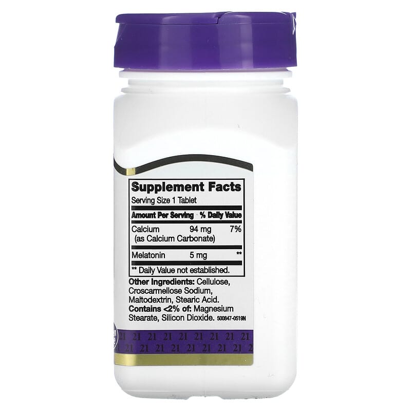 21st Century, Melatonin, 5 mg, 120 Tablets 740985270875