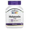 21st Century Melatonin 5 mg 120 Tablets 740985270875