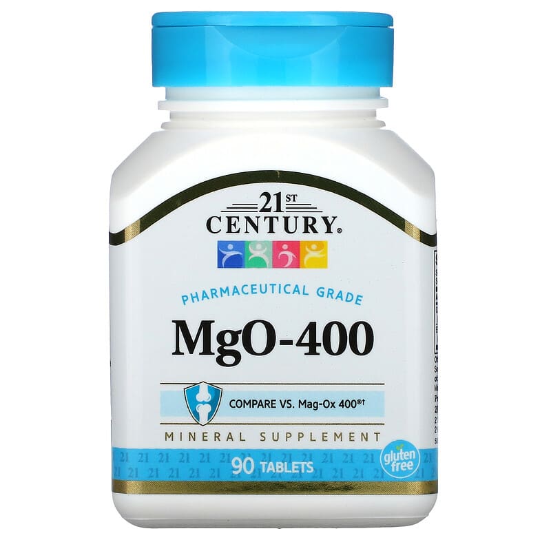 21st Century MgO-400 90 Tablets 740985270721