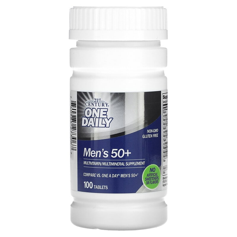 21st Century One Daily Men's 50+ Multivitamin Multimineral 100 Tablets 740985273067