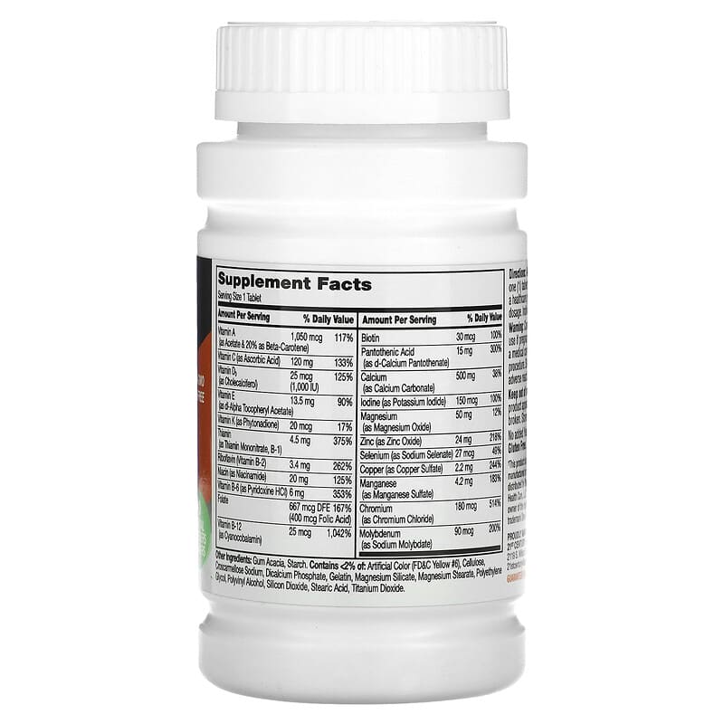 21st Century, One Daily, Women's 50+, Multivitamin Multimineral, 100 Tablets 740985273098