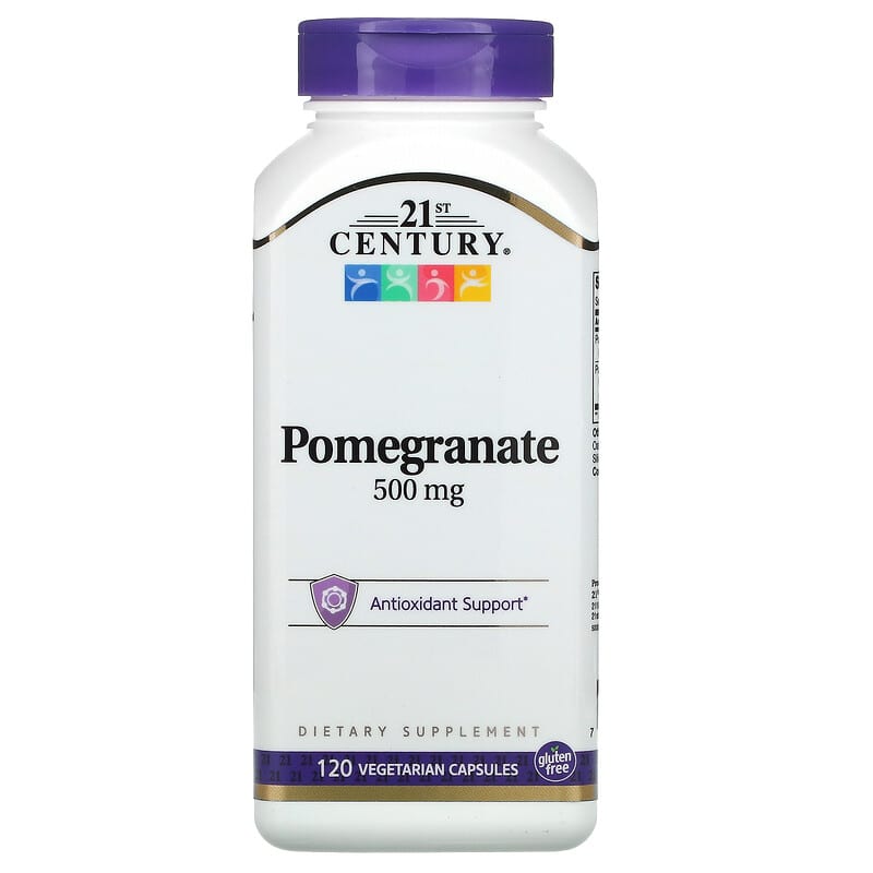 21st Century Pomegranate 500 mg 120 Vegetarian Capsules 740985270677