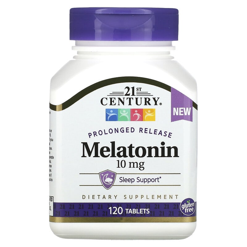 21st Century Prolonged Release Melatonin 10 mg 120 Tablets 740985280287