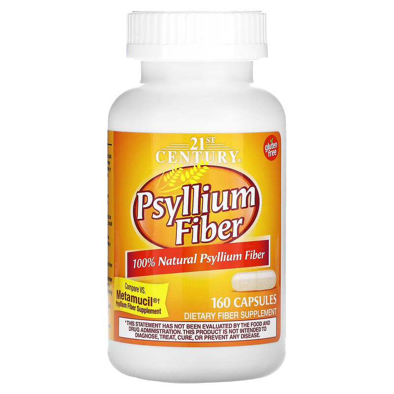 21st Century Psyllium Fiber 160 Capsules 740985270240