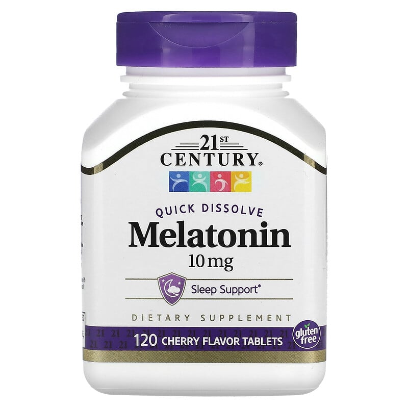 21st Century Quick Dissolve Melatonin Cherry 10 mg 120 Tablets 740985275030