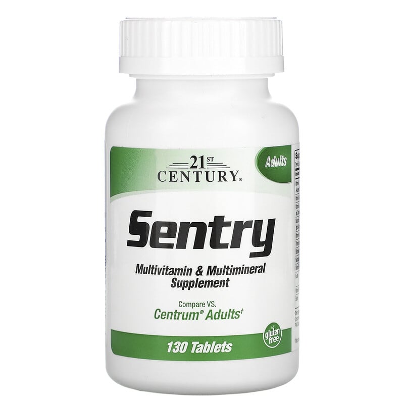 21st Century Sentry Adults Multivitamin & Multimineral Supplement 130 Tablets 740985223802