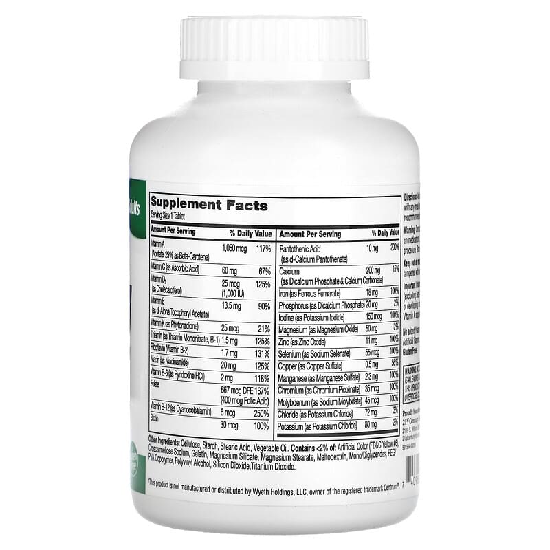 21st Century, Sentry, Adults Multivitamin & Multimineral Supplement, 300 Tablets 740985227022