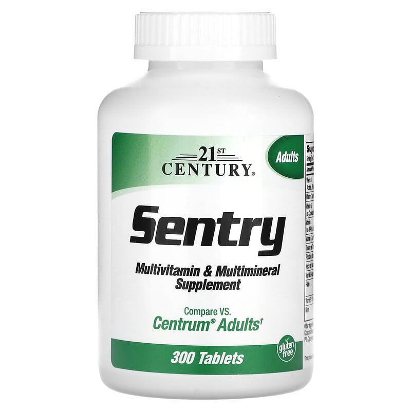21st Century Sentry Adults Multivitamin & Multimineral Supplement 300 Tablets 740985227022