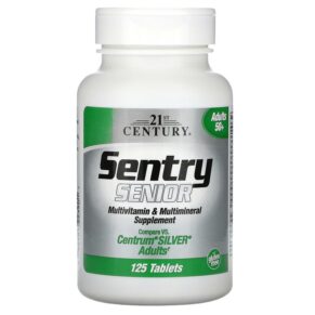 21st Century Sentry Senior Multivitamin & Multimineral Supplement Adults 50+ 125 Tablets 740985223901