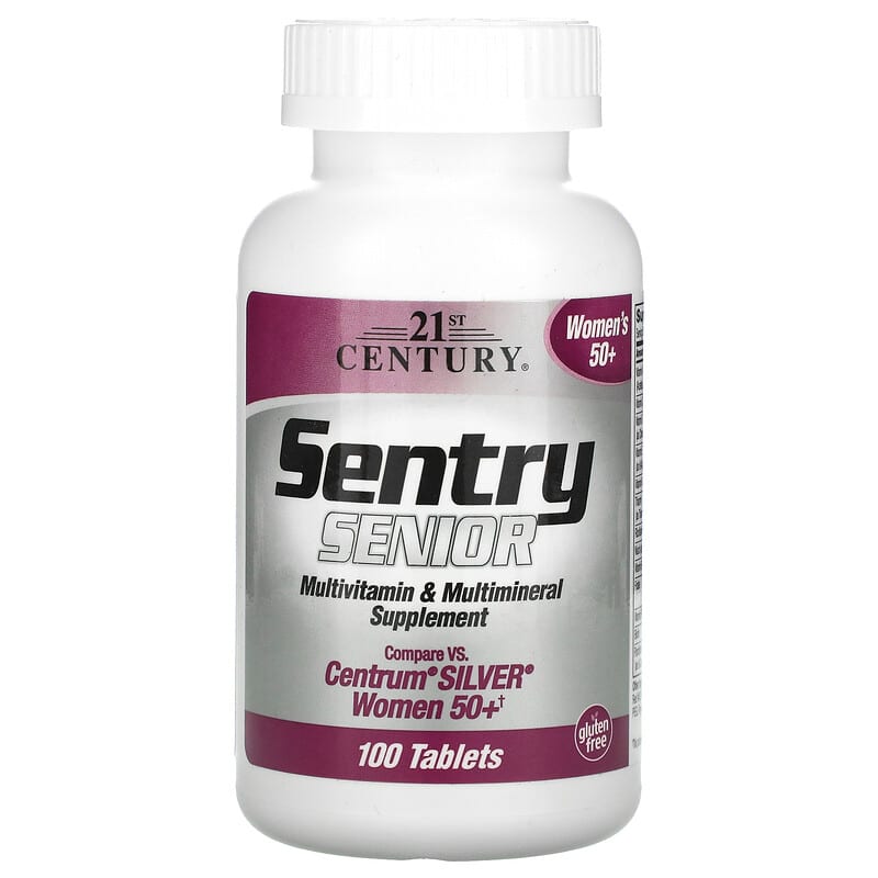 21st Century Sentry Senior Multivitamin & Multimineral Supplement Women 50+ 100 Tablets 740985275429