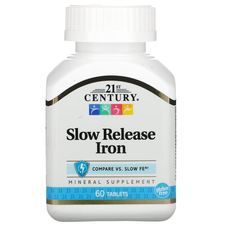 21st Century Slow Release Iron 60 Tablets 740985273432