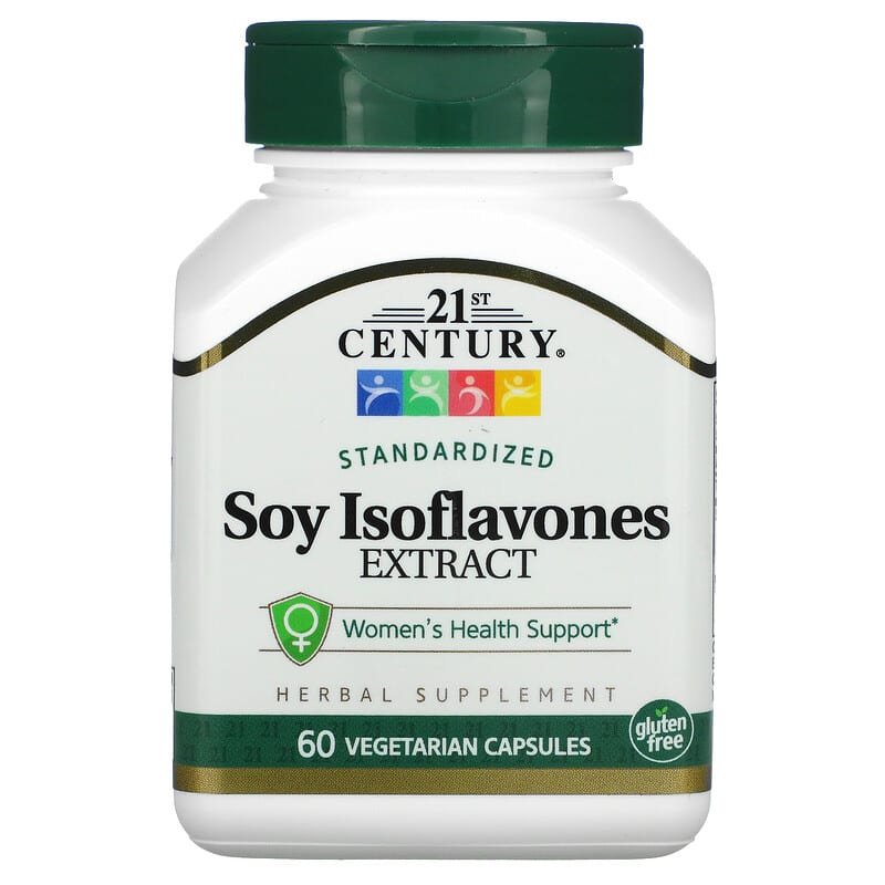 21st Century Standardized Soy Isoflavones Extract 60 Vegetarian Capsules 740985223062