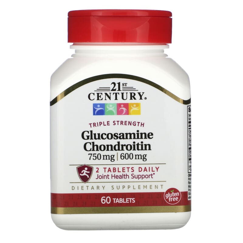 21st Century Triple Strength Glucosamine/Chondroitin 60 Tablets 740985224762