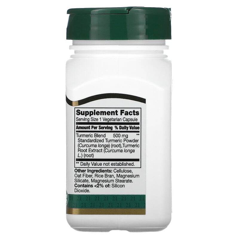 21st Century, Turmeric Complex, 500 mg, 60 Vegetarian Capsules 740985278444