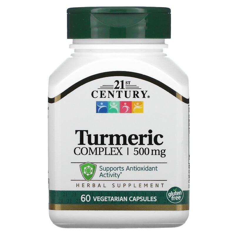 21st Century Turmeric Complex 500 mg 60 Vegetarian Capsules 740985278444