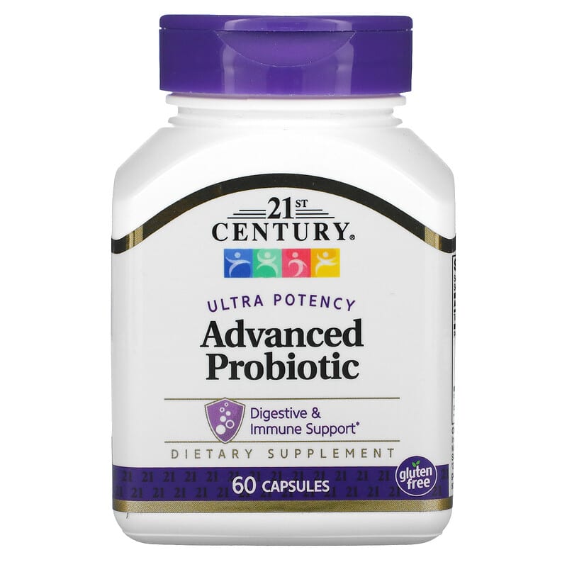 21st Century, Ultra Potency Advanced Probiotic, 60 Capsules 740985275054