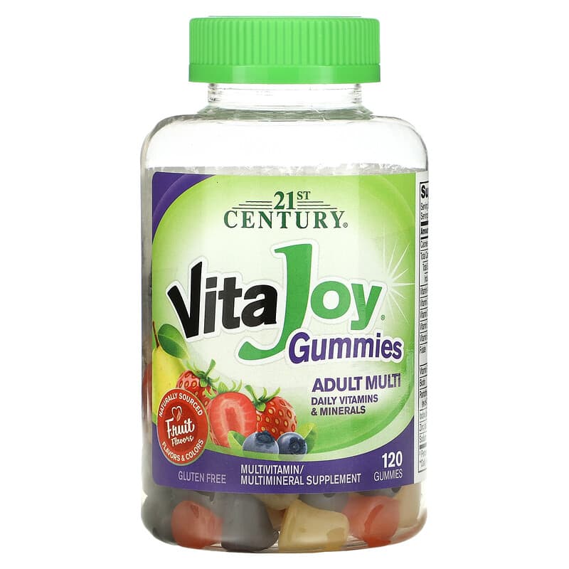 21st Century VitaJoy Gummies Adult Multivitamin Fruit Flavor 120 Gummies 740985276181