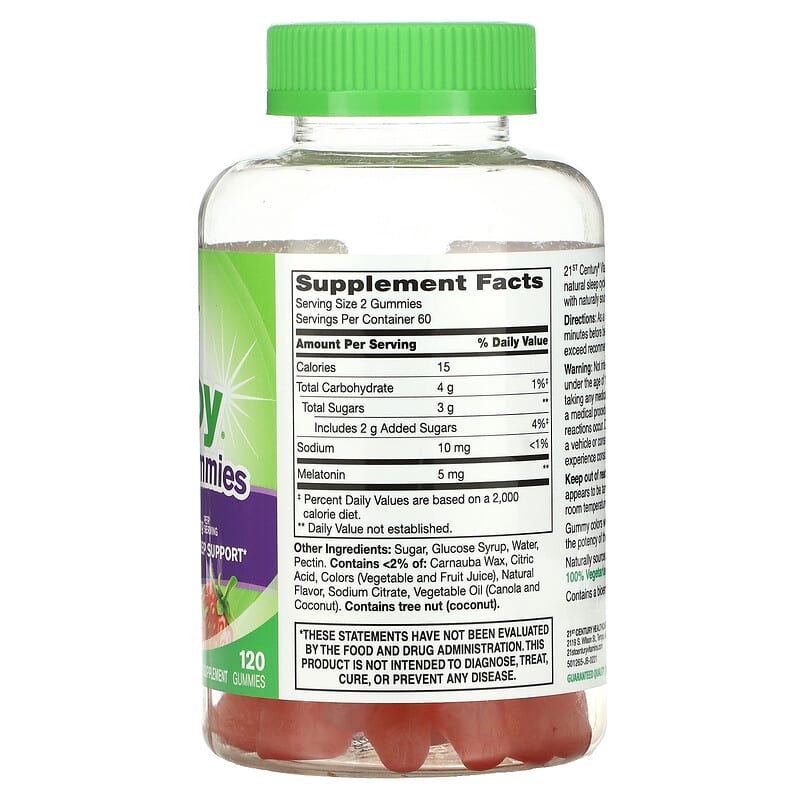 21st Century, VitaJoy Melatonin Gummies, 2.5 mg, 120 Gummies 740985277706