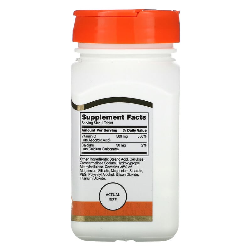 21st Century, Vitamin C, 500 mg, 110 Tablets 740985223161