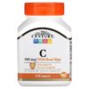 21st Century Vitamin C with Rose Hips 500 mg 110 Tablets 740985210024