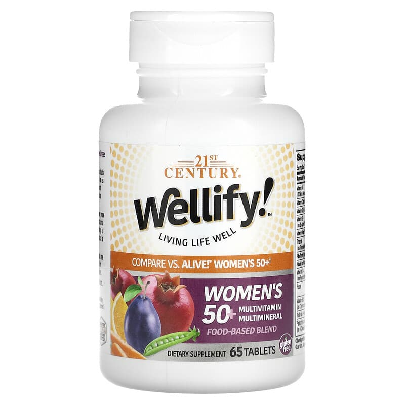 21st Century Wellify! Women's 50+ Multivitamin Multimineral 65 Tablets 740985224601