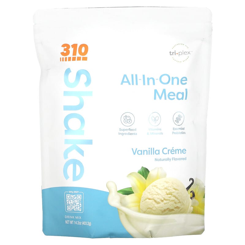 310 Nutrition All-In-One Meal Shake Vanilla Creme 14.2 oz (403.2 g) 810018832087